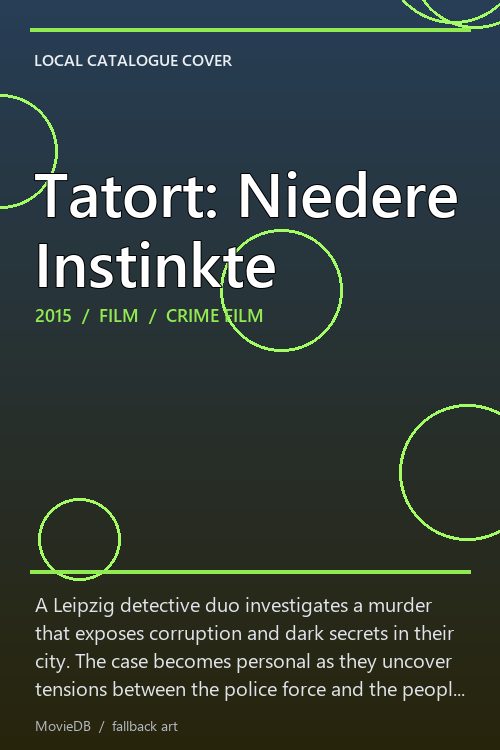 Tatort: Niedere Instinkte poster