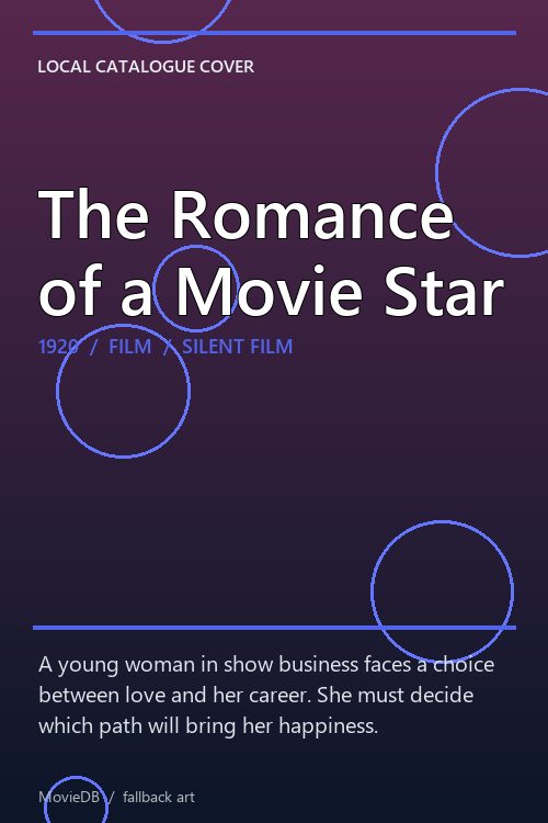 The Romance of a Movie Star poster