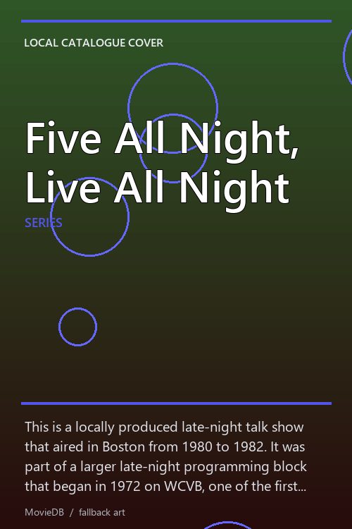 Five All Night, Live All Night poster
