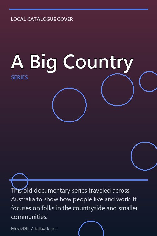 A Big Country poster