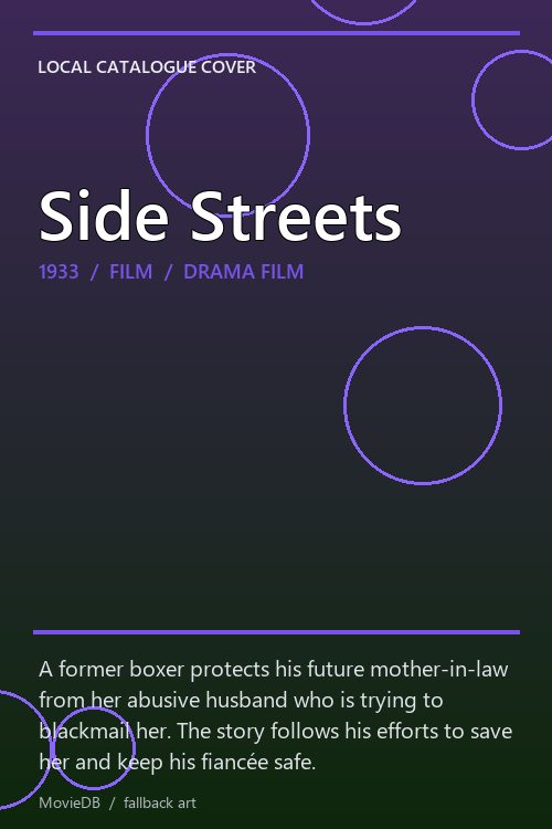 Side Streets poster