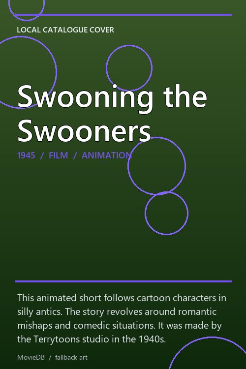 Swooning the Swooners poster