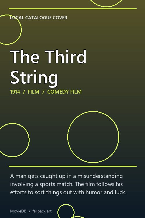 The Third String poster
