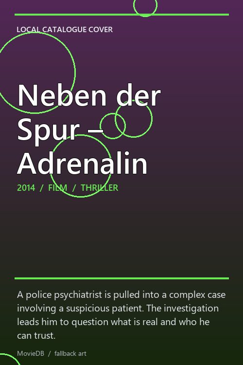 Neben der Spur – Adrenalin poster