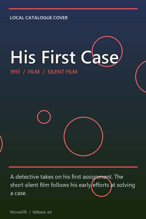 His First Case poster