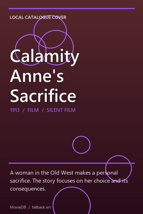 Calamity Anne's Sacrifice poster