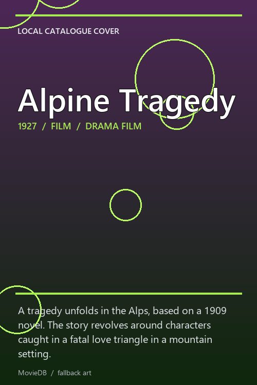 Alpine Tragedy poster