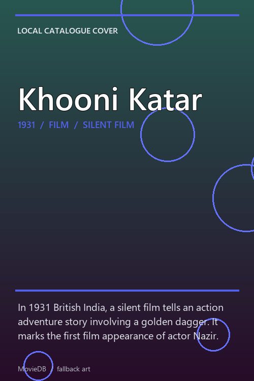 Khooni Katar poster