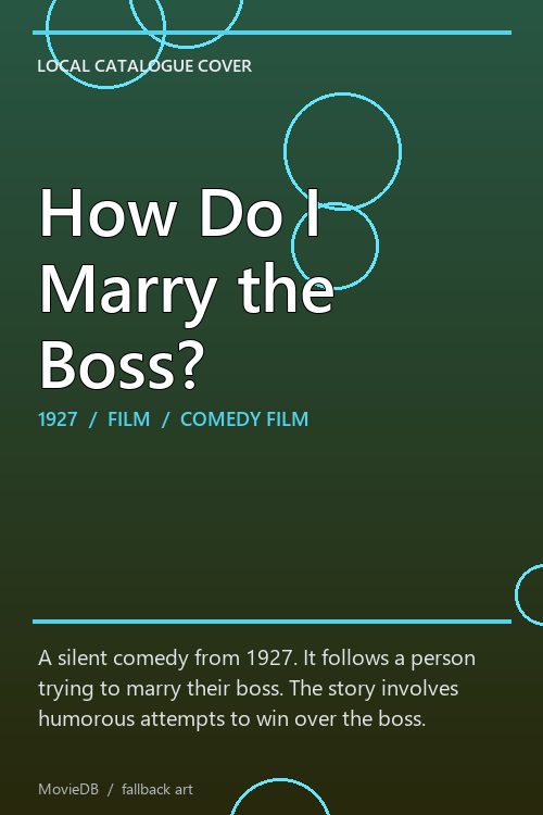 How Do I Marry the Boss? poster
