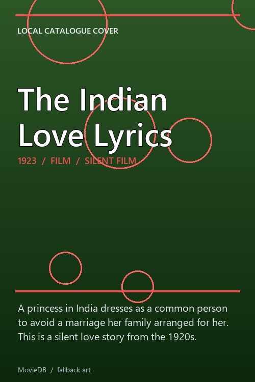 The Indian Love Lyrics poster