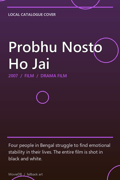 Probhu Nosto Ho Jai poster