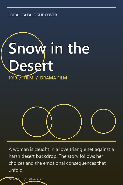 Snow in the Desert poster