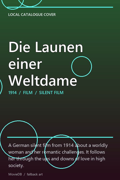 Die Launen einer Weltdame poster