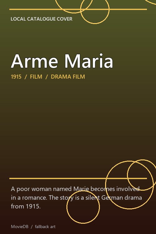 Arme Maria poster