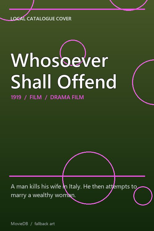 Whosoever Shall Offend poster