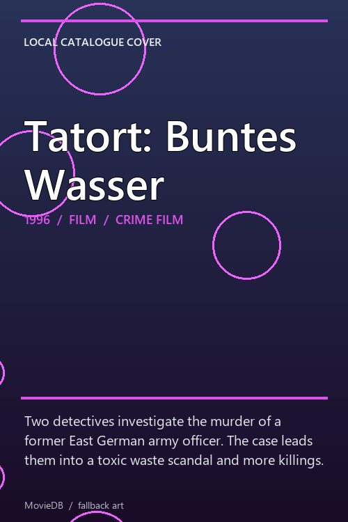 Tatort: Buntes Wasser poster