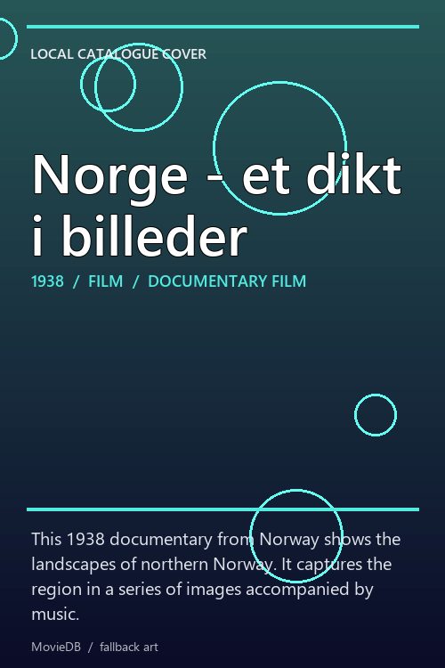 Norge - et dikt i billeder poster