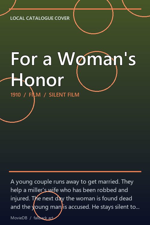 For a Woman's Honor poster