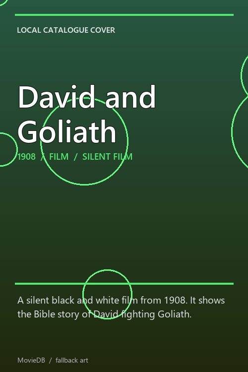 David and Goliath poster