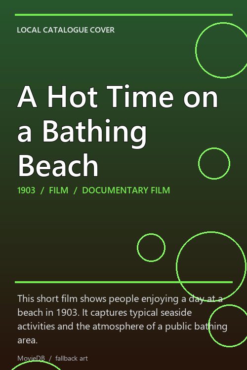 A Hot Time on a Bathing Beach poster