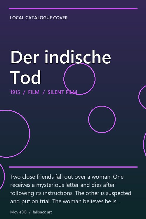 Der indische Tod poster
