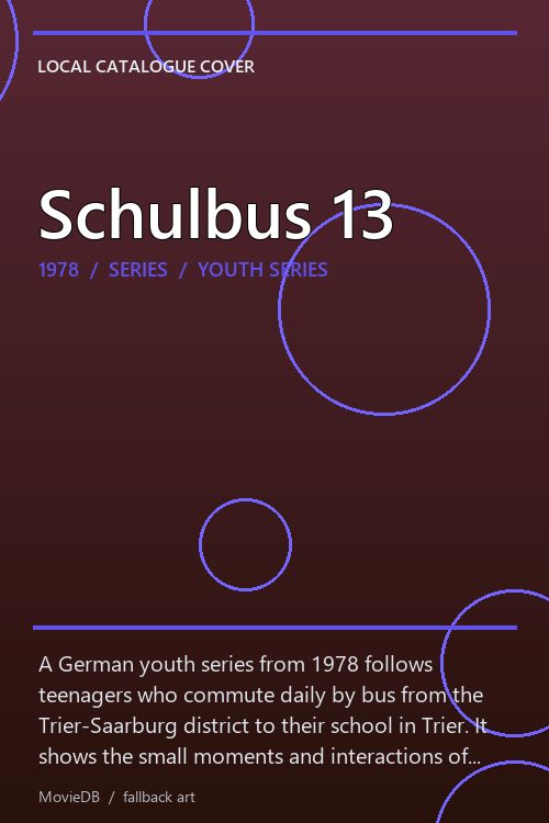 Schulbus 13 poster