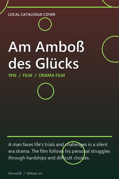 Am Amboß des Glücks poster