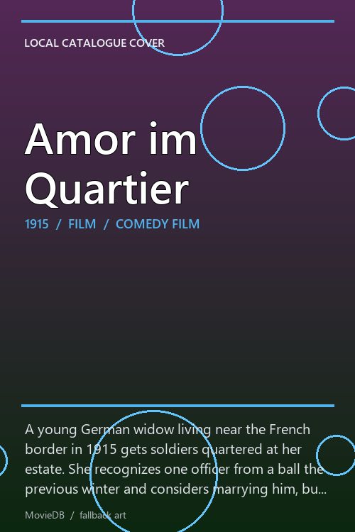 Amor im Quartier poster