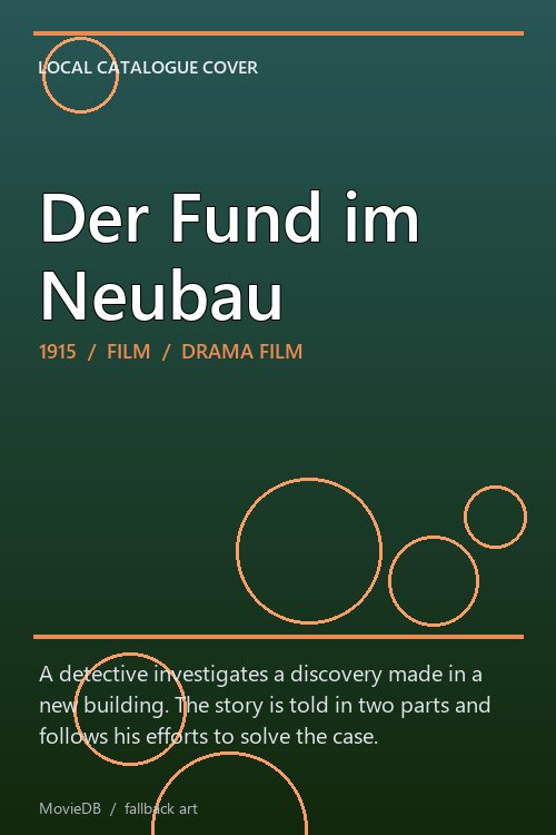 Der Fund im Neubau poster