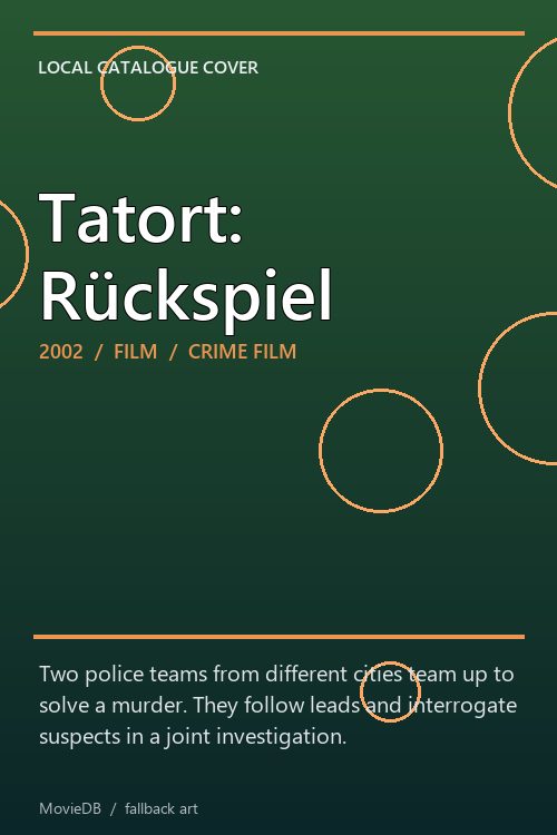 Tatort: Rückspiel poster