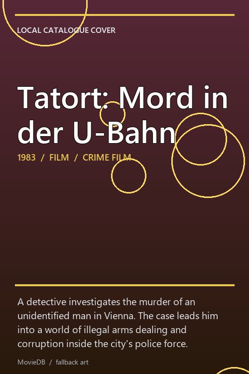 Tatort: Mord in der U-Bahn poster