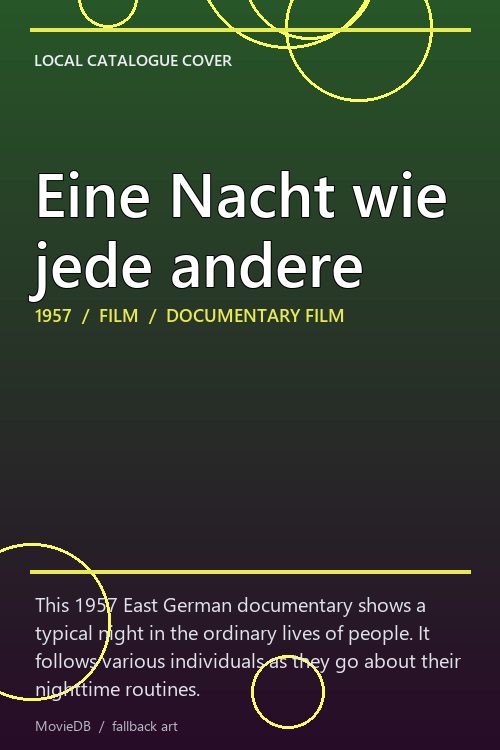 Eine Nacht wie jede andere poster