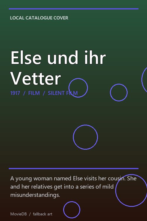 Else und ihr Vetter poster