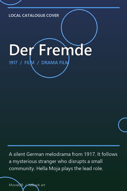 Der Fremde poster
