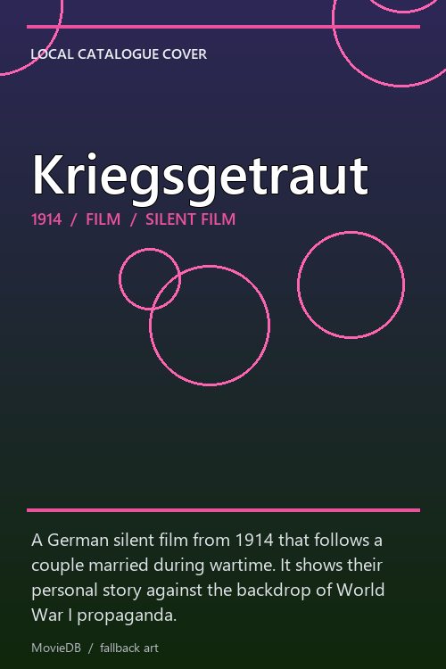 Kriegsgetraut poster
