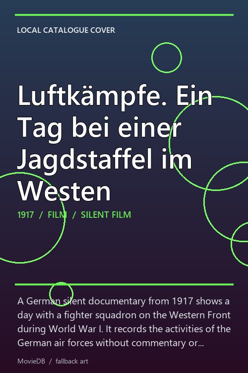 Luftkämpfe. Ein Tag bei einer Jagdstaffel im Westen poster