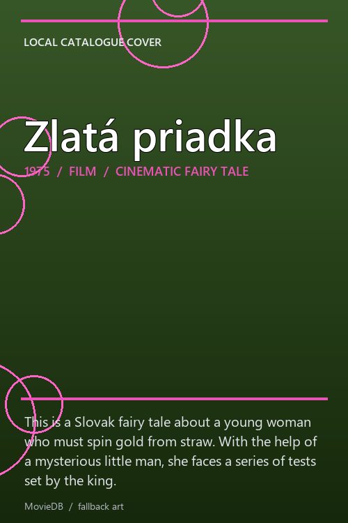 Zlatá priadka poster