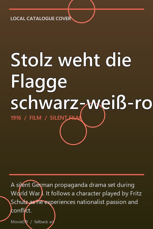 Stolz weht die Flagge schwarz-weiß-rot poster