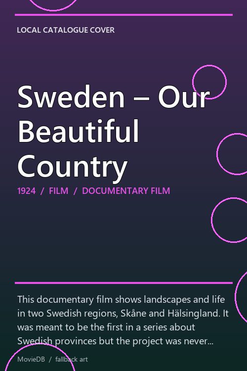 Sweden – Our Beautiful Country poster