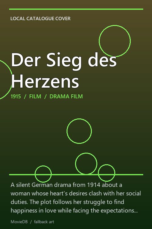 Der Sieg des Herzens poster