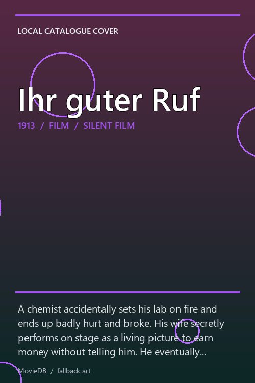 Ihr guter Ruf poster