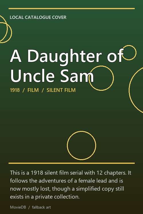 A Daughter of Uncle Sam poster