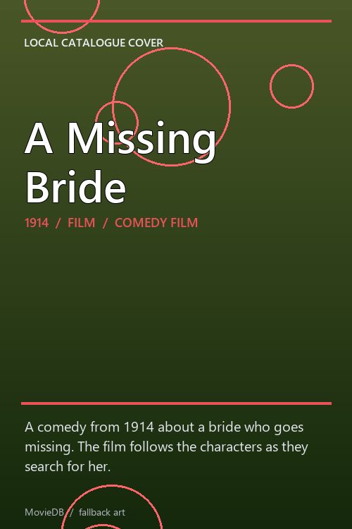 A Missing Bride poster