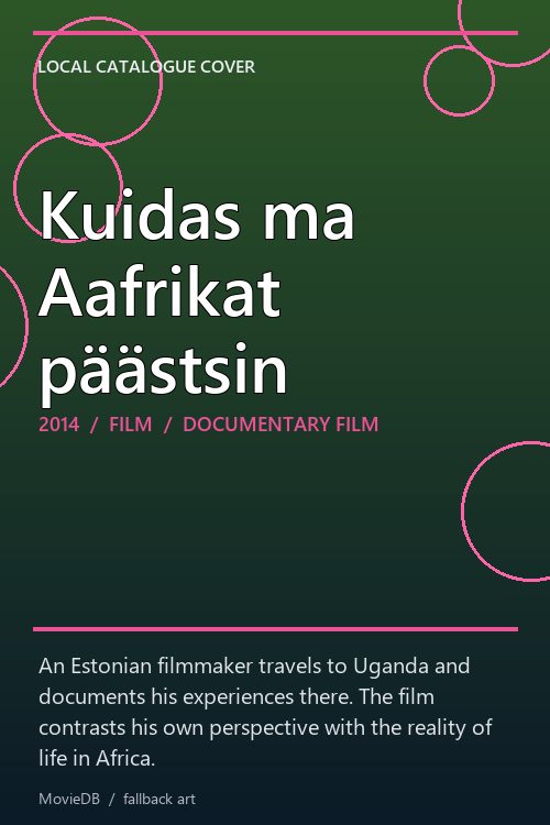 Kuidas ma Aafrikat päästsin poster