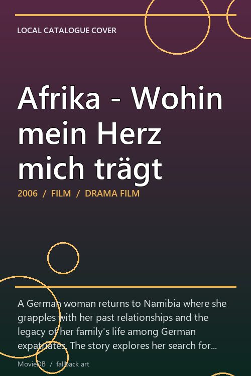 Afrika - Wohin mein Herz mich trägt poster