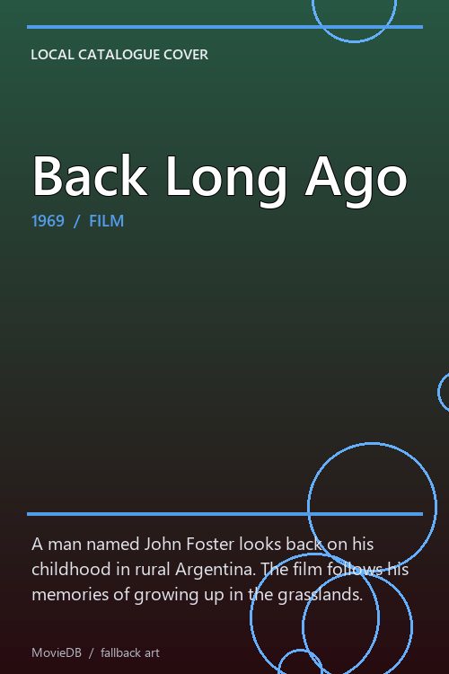 Back Long Ago poster