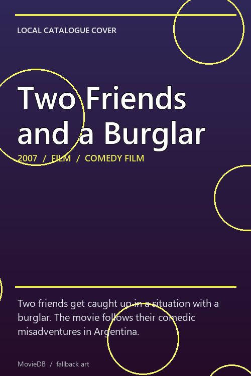 Two Friends and a Burglar poster