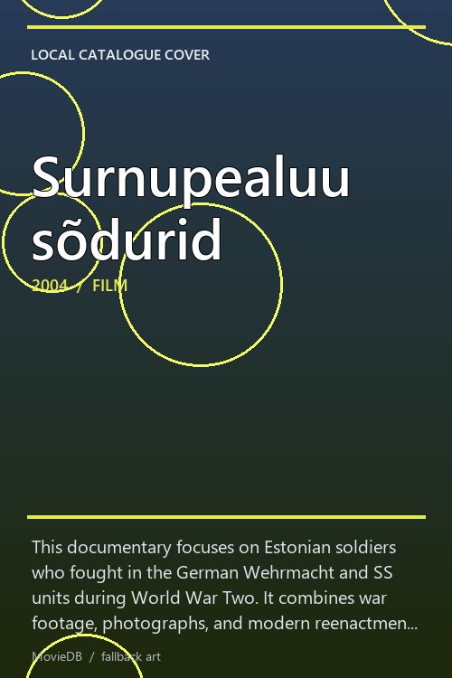 Surnupealuu sõdurid poster