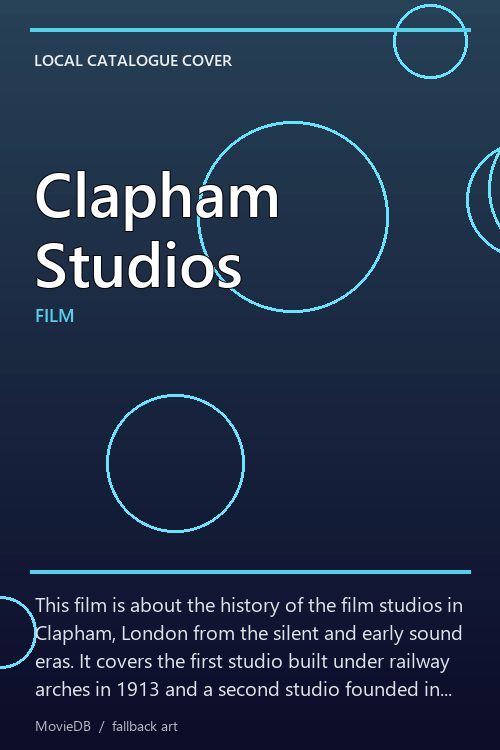 Clapham Studios poster