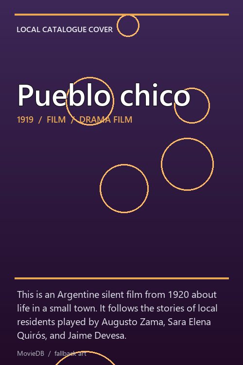 Pueblo chico poster